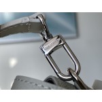 𝐋𝐎𝐔𝐈𝐒𝐕𝐔𝐈𝐓𝐓𝐎𝐍 M82281 Grey green full leather men's bag and messenger bag series